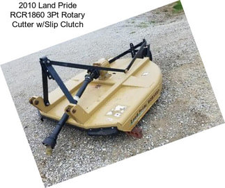 2010 Land Pride RCR1860 3Pt Rotary Cutter w/Slip Clutch