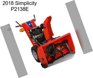 2018 Simplicity P2138E