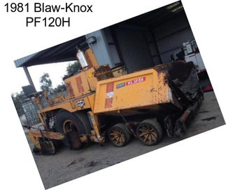 1981 Blaw-Knox PF120H