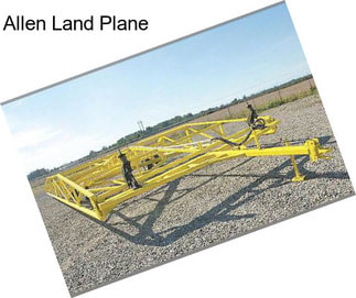 Allen Land Plane