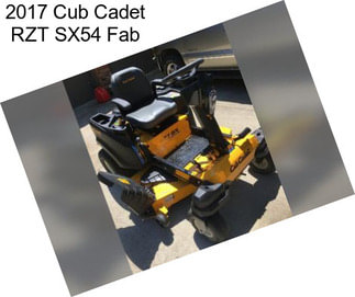 2017 Cub Cadet RZT SX54 Fab