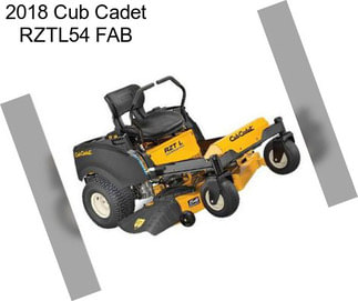 2018 Cub Cadet RZTL54 FAB