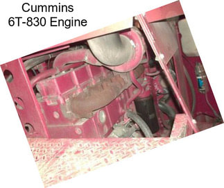 Cummins 6T-830 Engine