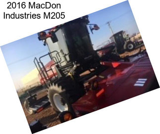 2016 MacDon Industries M205
