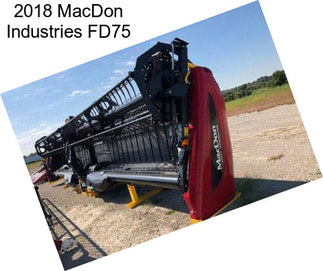 2018 MacDon Industries FD75