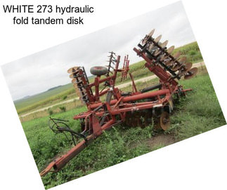 WHITE 273 hydraulic fold tandem disk