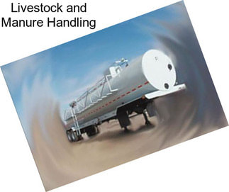 Livestock and Manure Handling