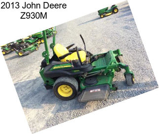 2013 John Deere Z930M