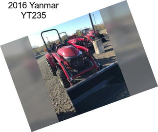2016 Yanmar YT235