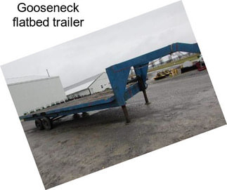 Gooseneck flatbed trailer