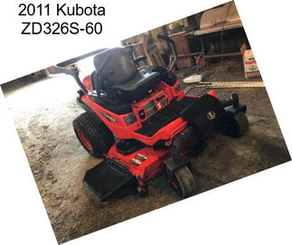 2011 Kubota ZD326S-60