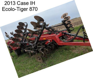 2013 Case IH Ecolo-Tiger 870