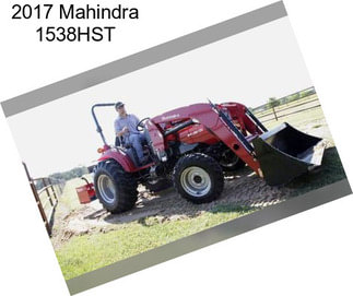 2017 Mahindra 1538HST