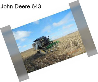 John Deere 643