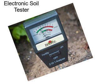 Electronic Soil Tester