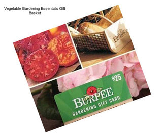 Vegetable Gardening Essentials Gift Basket