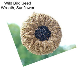 Wild Bird Seed Wreath, Sunflower