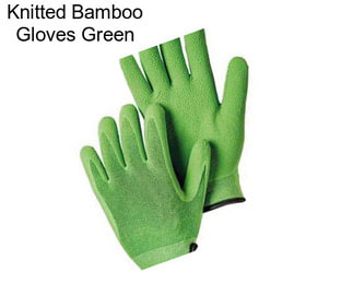 Knitted Bamboo Gloves Green