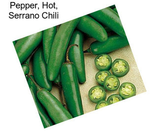 Pepper, Hot, Serrano Chili