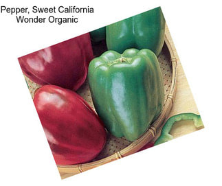 Pepper, Sweet California Wonder Organic