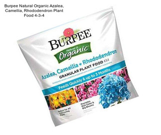 Burpee Natural Organic Azalea, Camellia, Rhododendron Plant Food 4-3-4