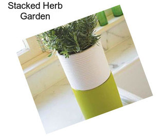 Stacked Herb Garden