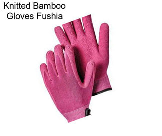 Knitted Bamboo Gloves Fushia