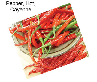 Pepper, Hot, Cayenne