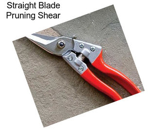 Straight Blade Pruning Shear