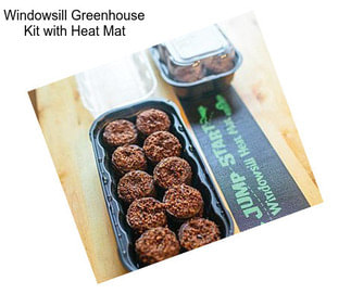 Windowsill Greenhouse Kit with Heat Mat
