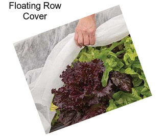 Floating Row Cover