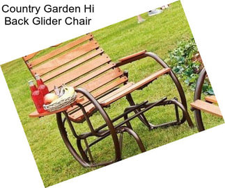 Country Garden Hi Back Glider Chair