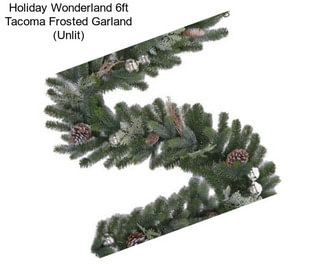 Holiday Wonderland 6ft Tacoma Frosted Garland (Unlit)