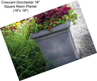 Crescent Dorchester 18″ Square Resin Planter (18″x 18″)