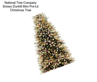 National Tree Company Snowy Dunhill Slim Pre-Lit Christmas Tree