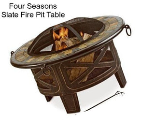 Four Seasons Slate Fire Pit Table
