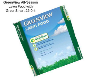 GreenView All-Season Lawn Food with GreenSmart 22-0-4