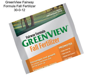 GreenView Fairway Formula Fall Fertilizer 30-0-12