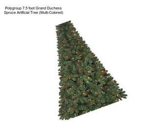 Polygroup 7.5 foot Grand Duchess Spruce Artificial Tree (Multi-Colored)