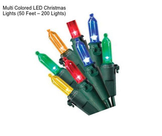 Multi Colored LED Christmas Lights (50 Feet – 200 Lights)