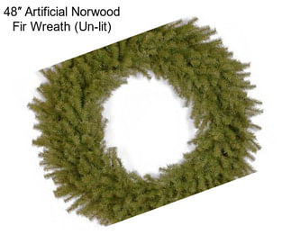 48″ Artificial Norwood Fir Wreath (Un-lit)