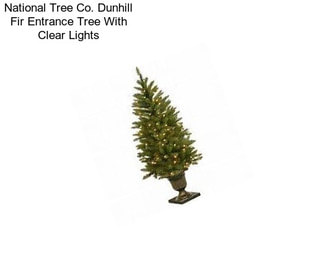 National Tree Co. Dunhill Fir Entrance Tree With Clear Lights