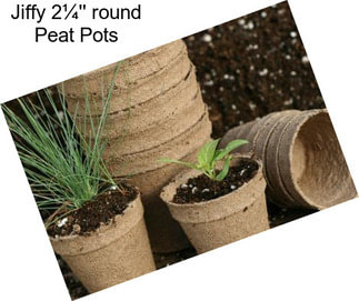 Jiffy 2¼\'\' round Peat Pots