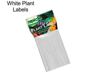 White Plant Labels