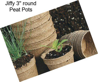 Jiffy 3\'\' round Peat Pots