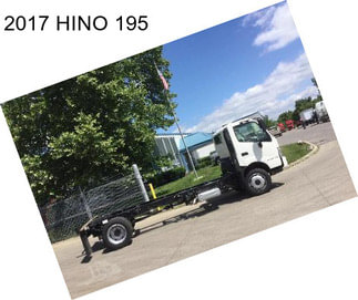 2017 HINO 195