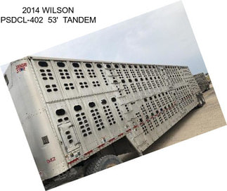 2014 WILSON PSDCL-402  53\'  TANDEM