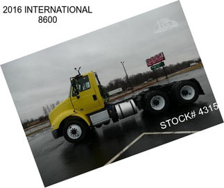 2016 INTERNATIONAL 8600