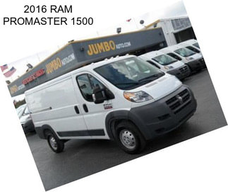 2016 RAM PROMASTER 1500