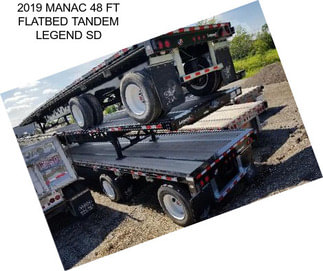 2019 MANAC 48 FT FLATBED TANDEM LEGEND SD